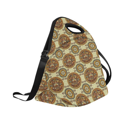 Calendar Aztec Themed Print Pattern Neoprene Lunch Bag (Model 1669)(Large)-JTAMIGO.COM