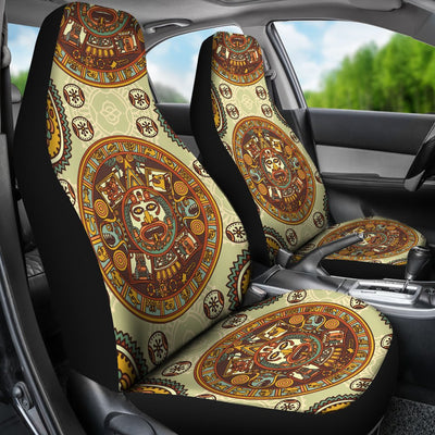 Calendar Aztec Themed Print Pattern Universal Fit Car Seat Covers