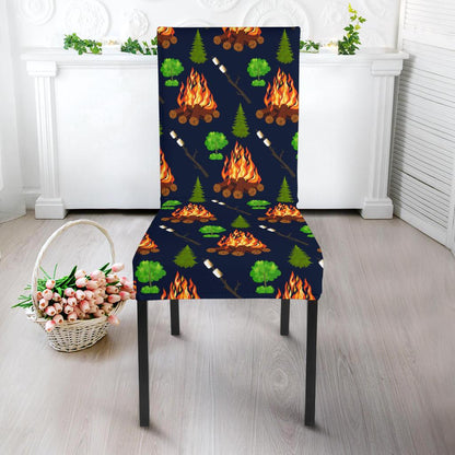 Camfire marshmallow Camping Design Print Dinning Chair Slipper-JTAMIGO.COM
