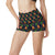 Camfire marshmallow Camping Design Print High Waisted Spandex Shorts-JTAMIGO.COM