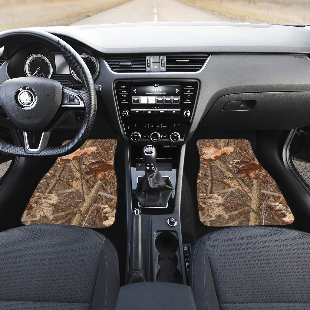 Camo Realistic Tree Forest Autumn Print Car Floor Mats