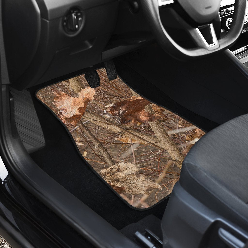 Camo Realistic Tree Forest Autumn Print Car Floor Mats