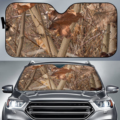 Camo Realistic Tree Forest Autumn Print Car Sun Shade For Windshield