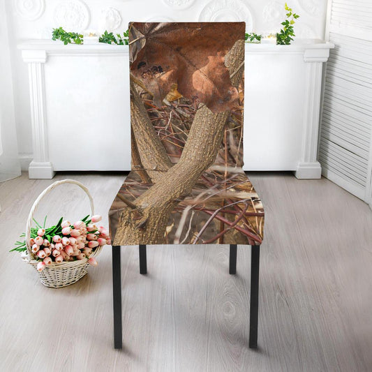 Camo Realistic Tree Forest Autumn Print Dinning Chair Slipper-JTAMIGO.COM