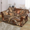 Camo Realistic Tree Forest Autumn Print Loveseat Slipcover-JTAMIGO.COM