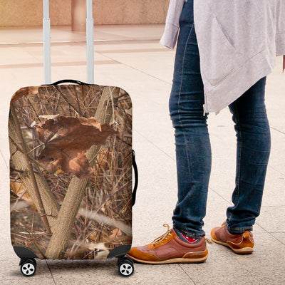 Camo Realistic Tree Forest Autumn Print Luggage Cover Protector
