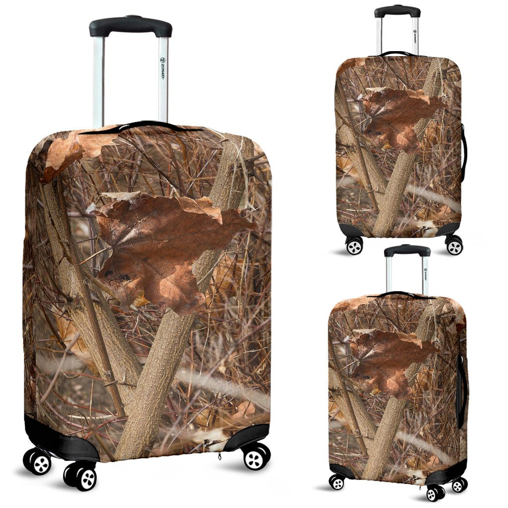Camo Realistic Tree Forest Autumn Print Luggage Cover Protector