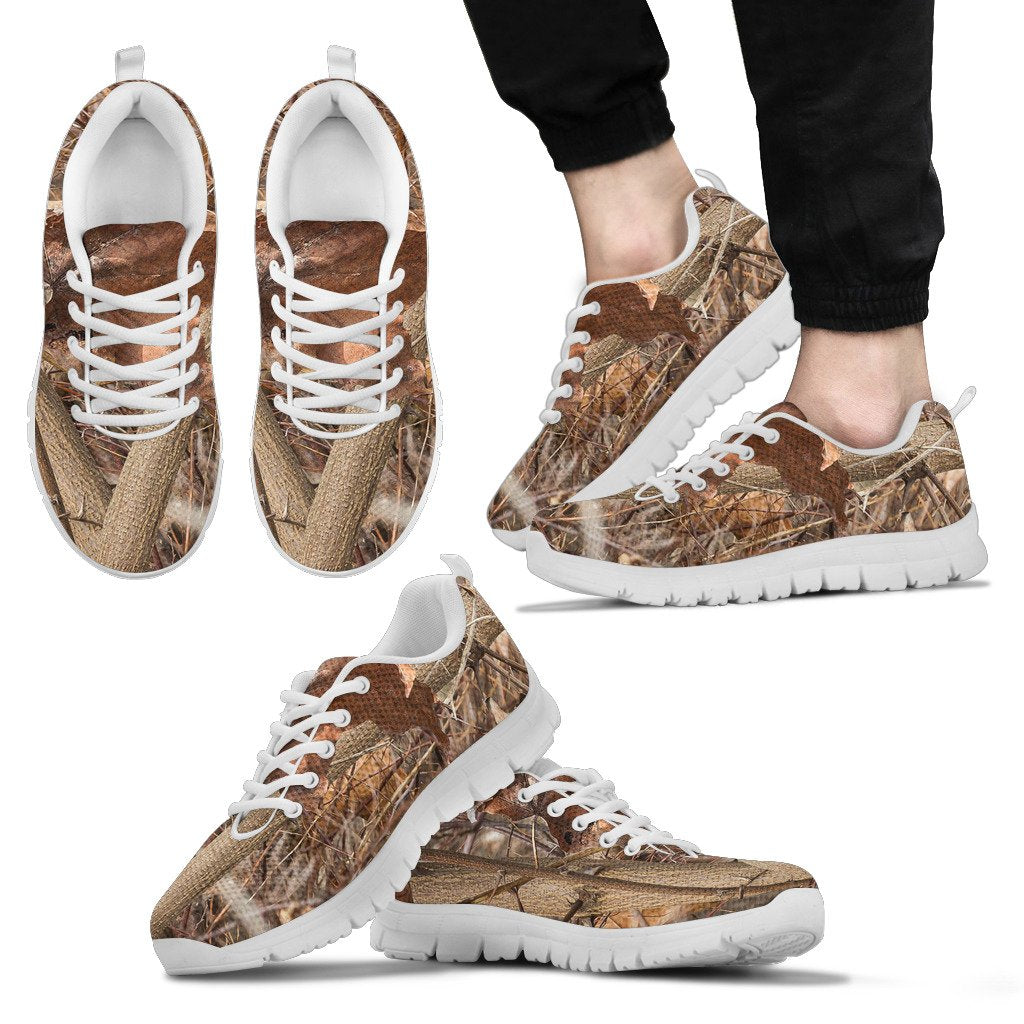 Camo Realistic Tree Forest Autumn Print Men Sneakers Shoes