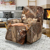 Camo Realistic Tree Forest Autumn Print Recliner Slipcover-JTAMIGO.COM