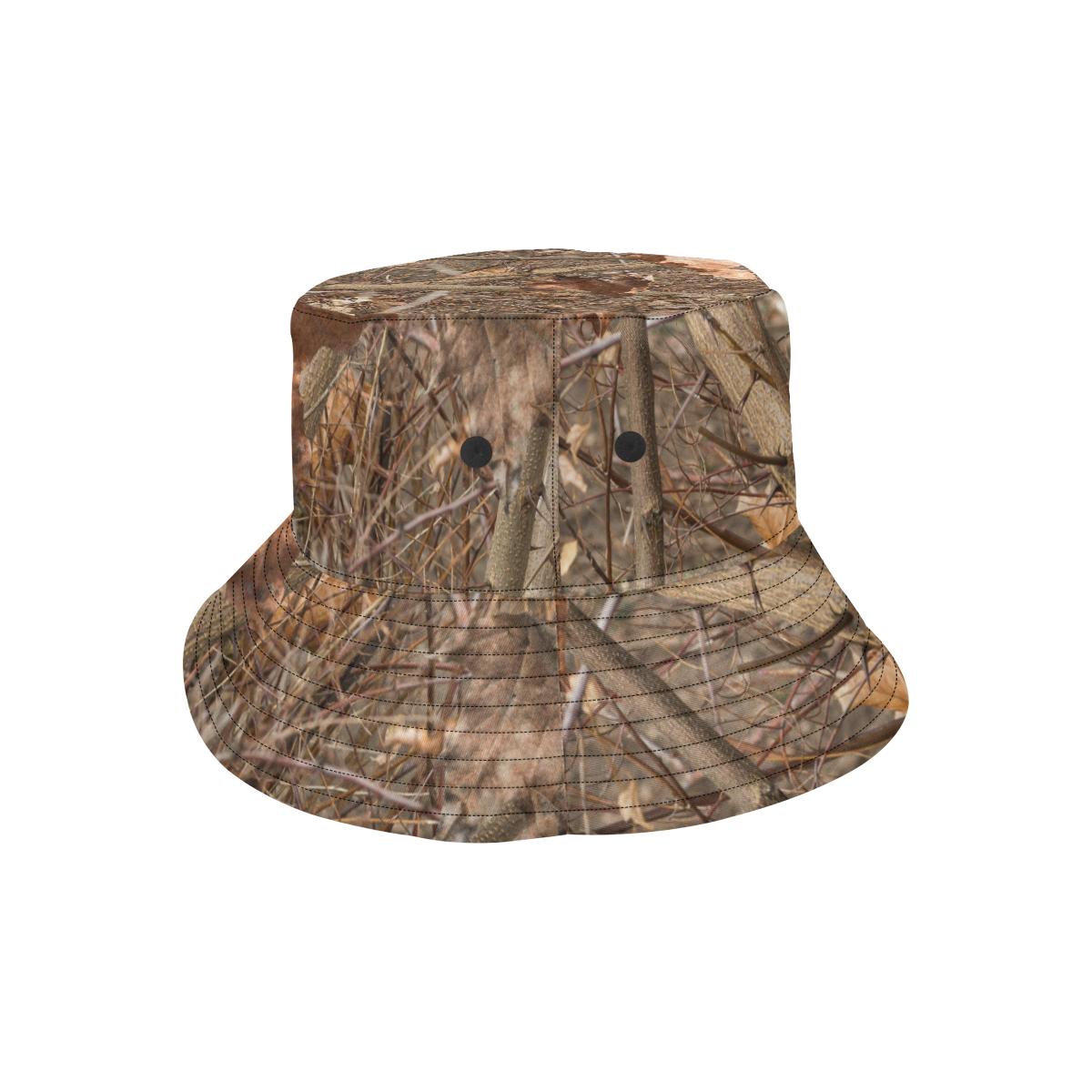 Camo Realistic Tree Forest Autumn Print Unisex Bucket Hat