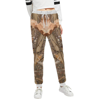 Camo Realistic Tree Forest Autumn Print Unisex Casual Sweatpants (Model L11)-JTAMIGO.COM