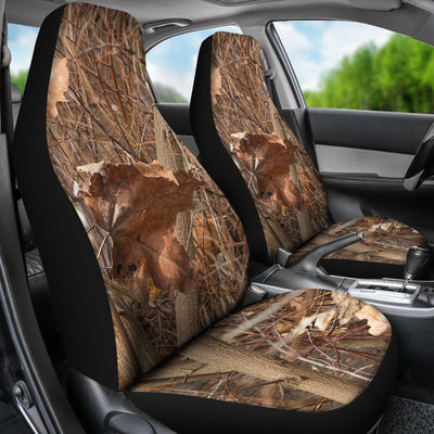 Camo Realistic Tree Forest Autumn Print Universal Fit Car Seat Covers