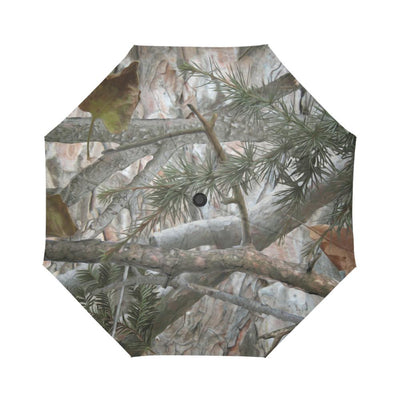 Camo Realistic Tree Forest Pattern Automatic Foldable Umbrella