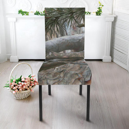 Camo Realistic Tree Forest Pattern Dinning Chair Slipper-JTAMIGO.COM