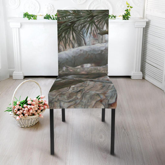 Camo Realistic Tree Forest Pattern Dinning Chair Slipper-JTAMIGO.COM