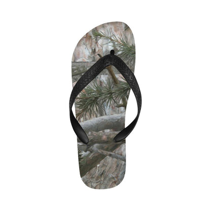 Camo Realistic Tree Forest Pattern Flip Flops-JTAMIGO.COM