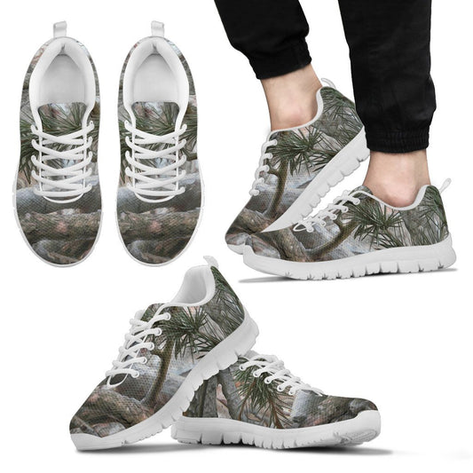 Camo Realistic Tree Forest Pattern Men Sneakers Shoes