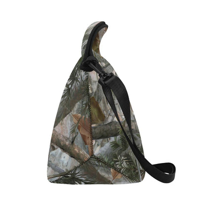 Camo Realistic Tree Forest Pattern Neoprene Lunch Bag (Model 1669)(Large)-JTAMIGO.COM