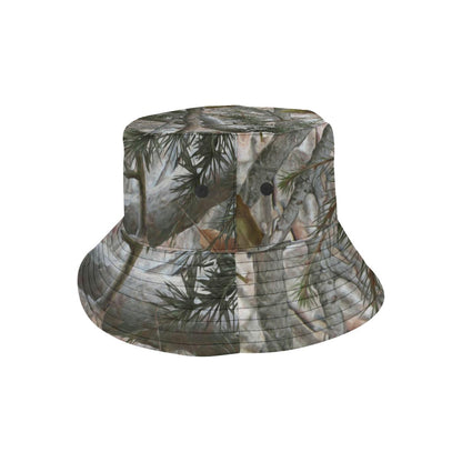Camo Realistic Tree Forest Pattern Unisex Bucket Hat