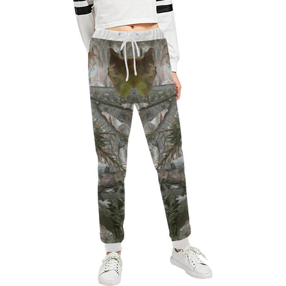 Camo Realistic Tree Forest Pattern Unisex Casual Sweatpants (Model L11)-JTAMIGO.COM