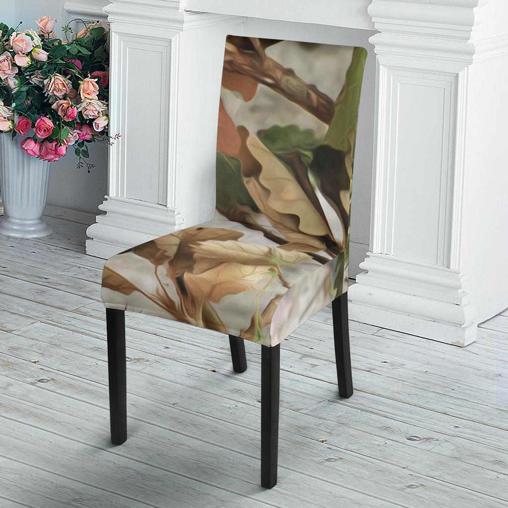 Camo Realistic Tree Forest Print Dinning Chair Slipper-JTAMIGO.COM