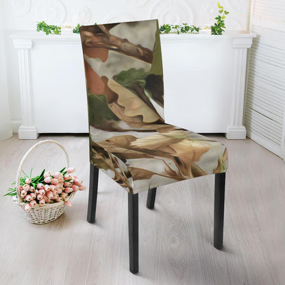 Camo Realistic Tree Forest Print Dinning Chair Slipper-JTAMIGO.COM