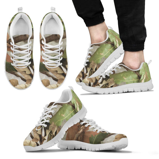 Camo Realistic Tree Forest Print Men Sneakers Shoes