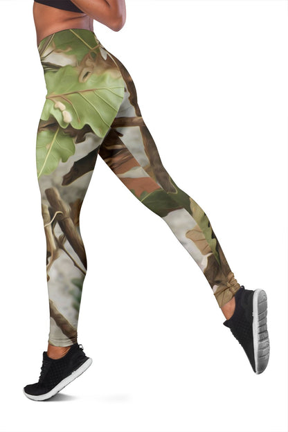 Camo Realistic Tree Forest Print Women Leggings
