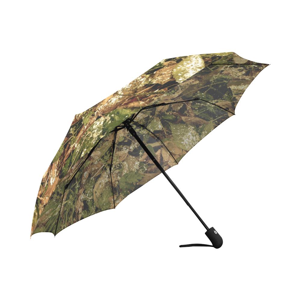 Camo Realistic Tree Forest Texture Print Automatic Foldable Umbrella