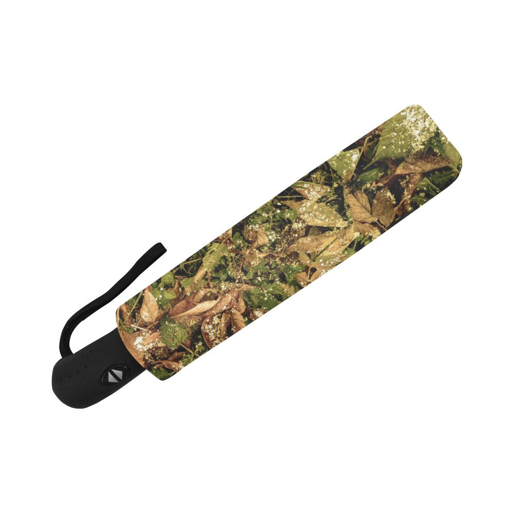 Camo Realistic Tree Forest Texture Print Automatic Foldable Umbrella