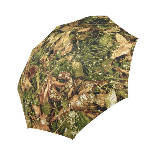 Camo Realistic Tree Forest Texture Print Automatic Foldable Umbrella