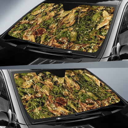 Camo Realistic Tree Forest Texture Print Car Sun Shade For Windshield