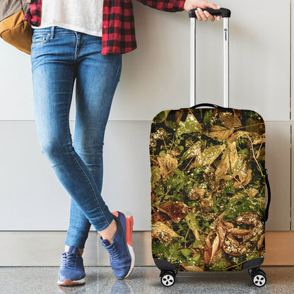 Camo Realistic Tree Forest Texture Print Luggage Cover Protector