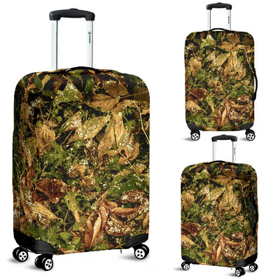 Camo Realistic Tree Forest Texture Print Luggage Cover Protector