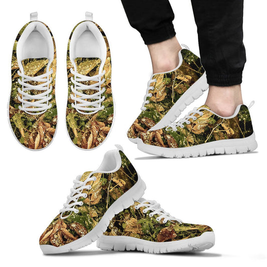 Camo Realistic Tree Forest Texture Print Men Sneakers Shoes