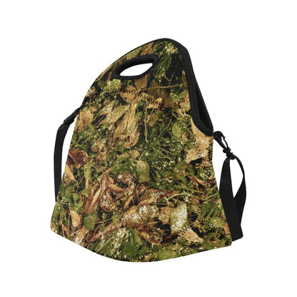 Camo Realistic Tree Forest Texture Print Neoprene Lunch Bag (Model 1669)(Large)-JTAMIGO.COM