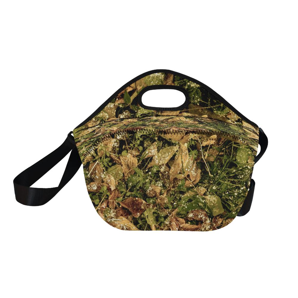 Camo Realistic Tree Forest Texture Print Neoprene Lunch Bag (Model 1669)(Large)-JTAMIGO.COM