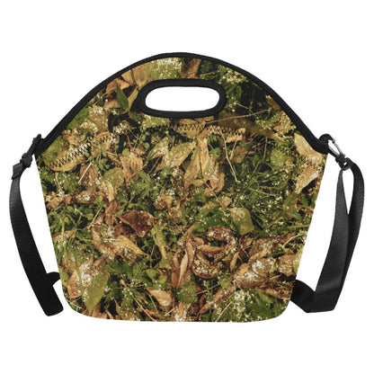 Camo Realistic Tree Forest Texture Print Neoprene Lunch Bag (Model 1669)(Large)-JTAMIGO.COM