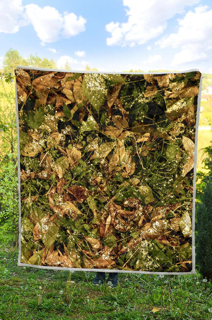 Camo Realistic Tree Forest Texture Print Premium Quilt-JTAMIGO.COM