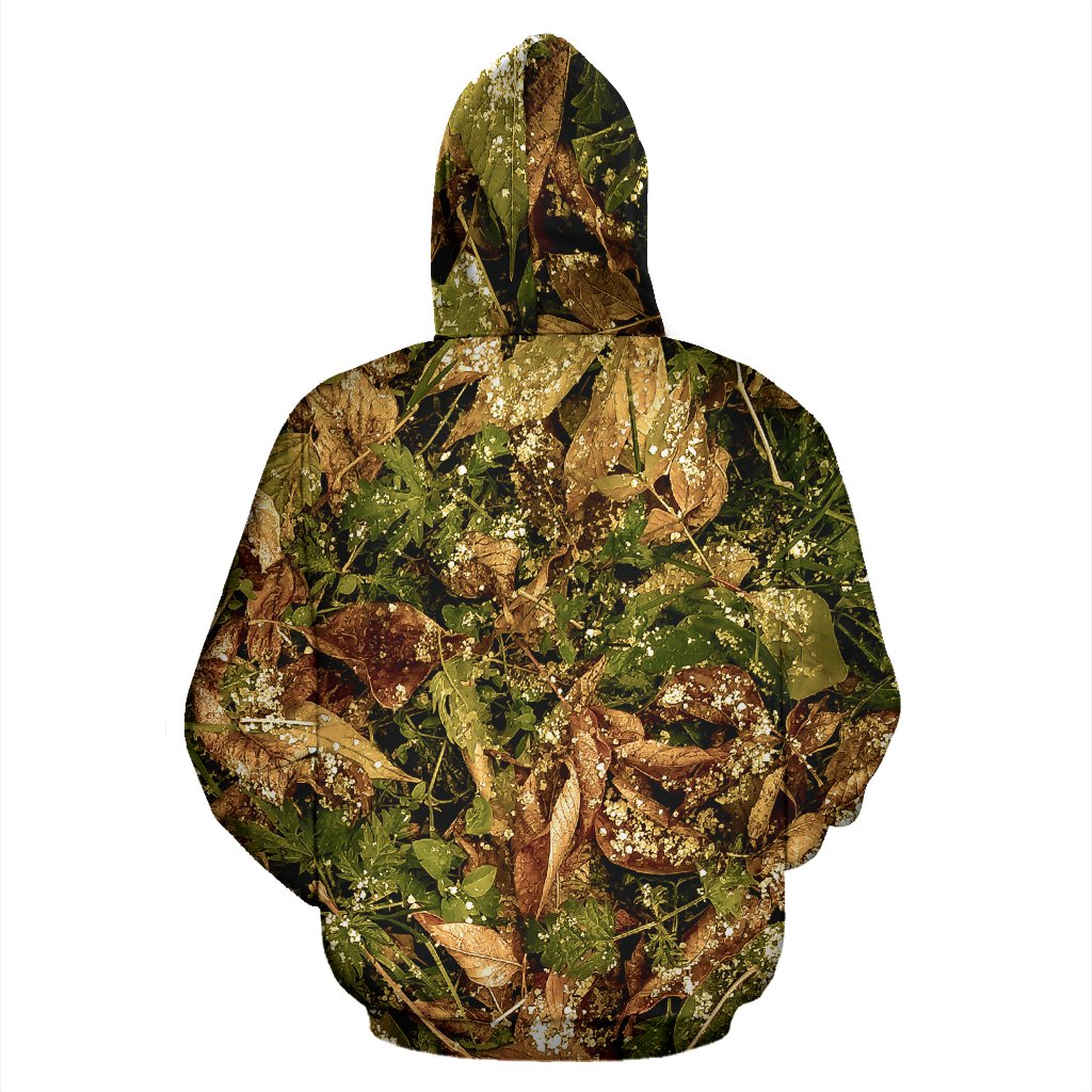 Camo Realistic Tree Forest Texture Print Pullover Hoodie