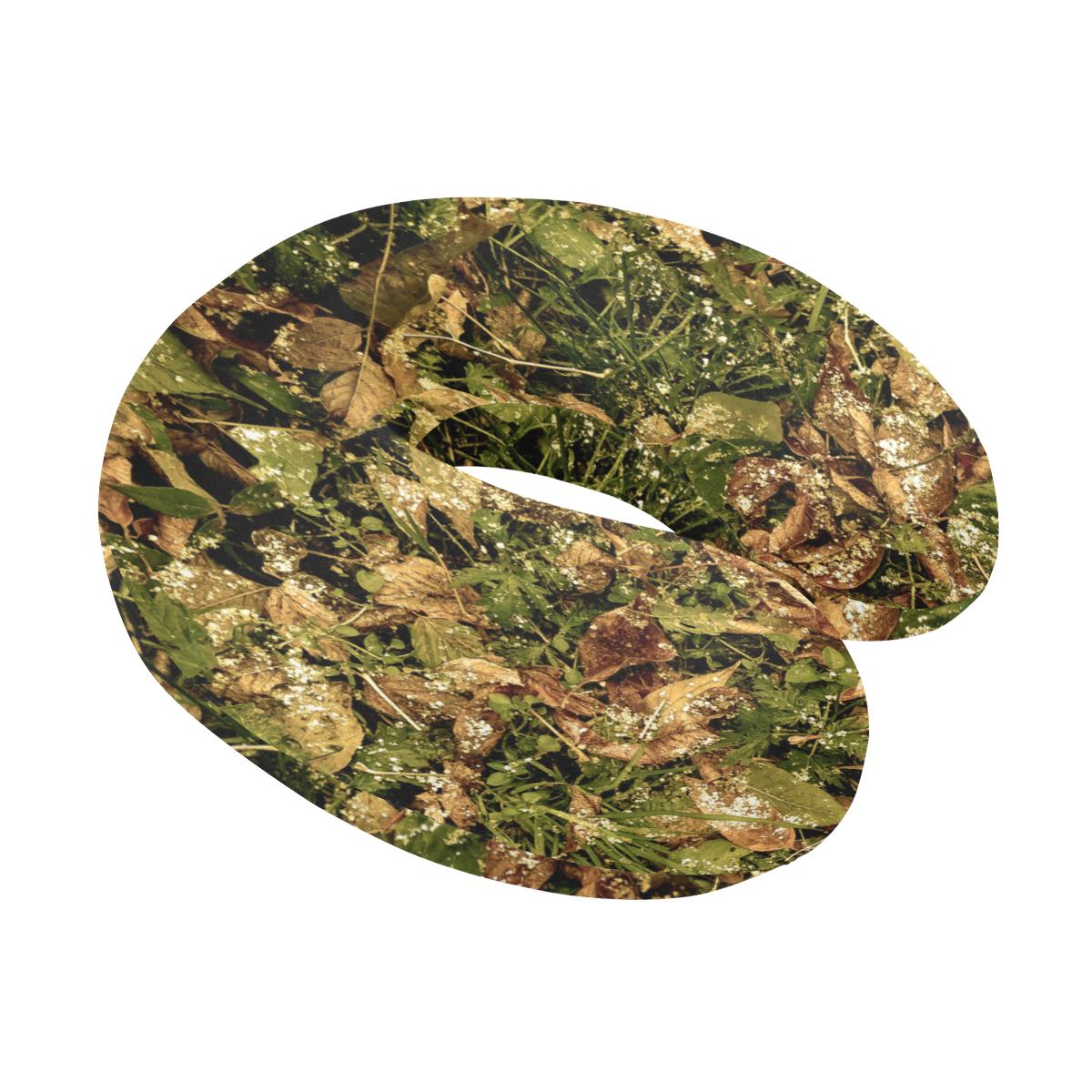 Camo Realistic Tree Forest Texture Print U-Shaped Travel Neck Pillow-JTAMIGO.COM