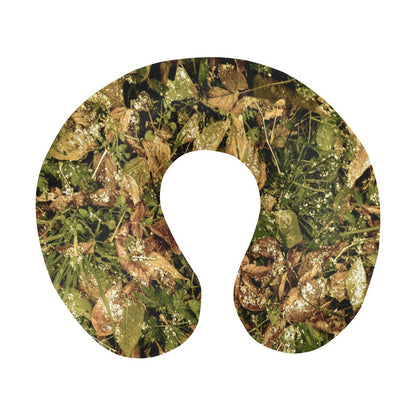 Camo Realistic Tree Forest Texture Print U-Shaped Travel Neck Pillow-JTAMIGO.COM
