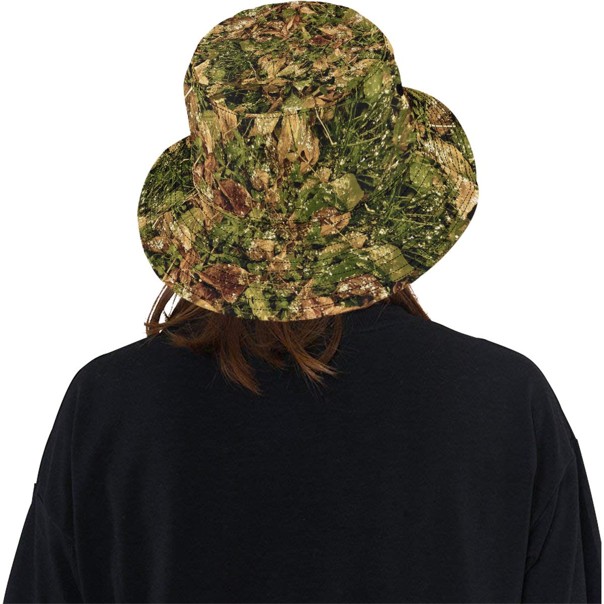 Camo Realistic Tree Forest Texture Print Unisex Bucket Hat