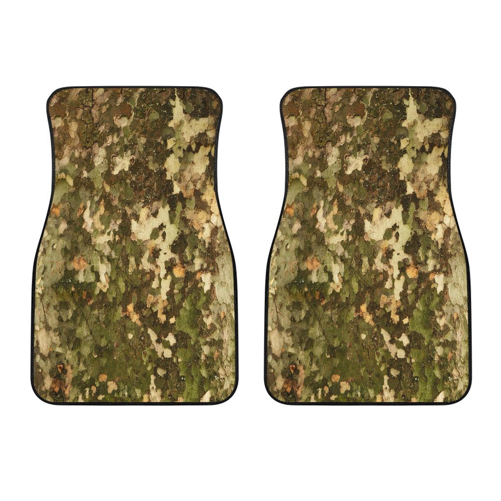 Camo Realistic Tree Texture Print Car Floor Mats