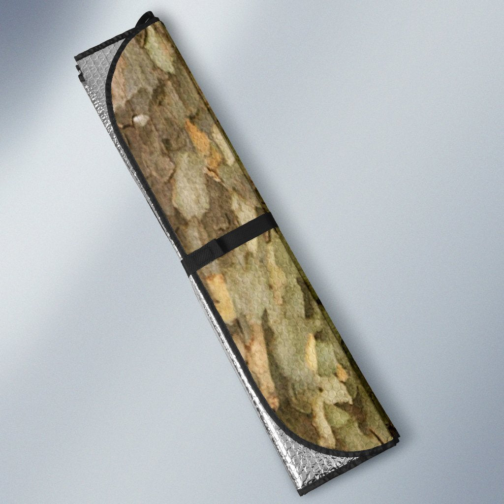 Camo Realistic Tree Texture Print Car Sun Shade For Windshield