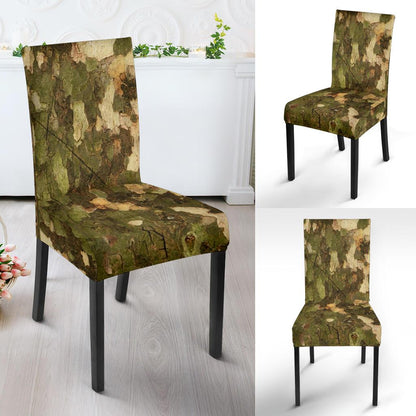 Camo Realistic Tree Texture Print Dinning Chair Slipper-JTAMIGO.COM