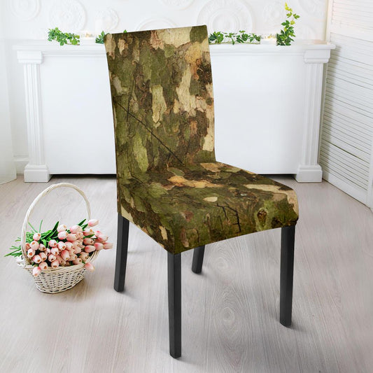 Camo Realistic Tree Texture Print Dinning Chair Slipper-JTAMIGO.COM