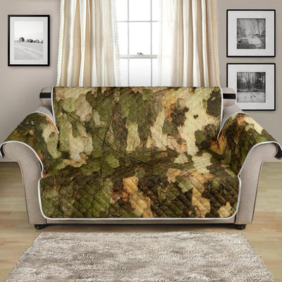 Camo Realistic Tree Texture Print Loveseat Sofa Protector-JTAMIGO.COM