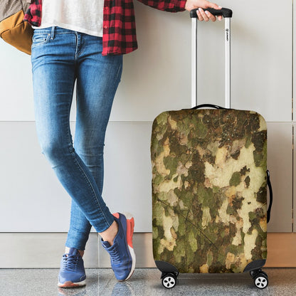 Camo Realistic Tree Texture Print Luggage Cover Protector