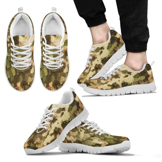 Camo Realistic Tree Texture Print Men Sneakers Shoes